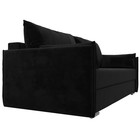 Прямой диван «Сайгон», механизм еврокнижка, велюр, цвет чёрный - Фото 4