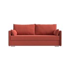 Прямой диван «Сайгон», механизм еврокнижка, микровельвет, цвет коралловый - Фото 3