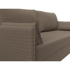 Прямой диван «Сайгон», механизм еврокнижка, рогожка, цвет корфу 03 - Фото 6