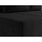 Прямой диван «Сан Марко», механизм еврокнижка, велюр, цвет чёрный - Фото 4