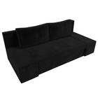 Прямой диван «Сан Марко», механизм еврокнижка, велюр, цвет чёрный - Фото 5