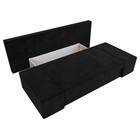 Прямой диван «Сан Марко», механизм еврокнижка, велюр, цвет чёрный - Фото 6