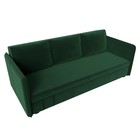 Прямой диван «Слим», механизм еврокнижка, велюр, цвет зелёный - Фото 3