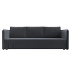 Прямой диван «Слим», механизм еврокнижка, велюр, цвет серый - Фото 2