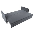 Прямой диван «Слим», механизм еврокнижка, велюр, цвет серый - Фото 5
