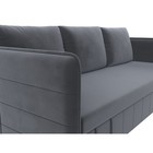 Прямой диван «Слим», механизм еврокнижка, велюр, цвет серый - Фото 8