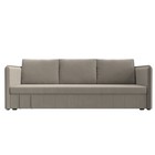 Прямой диван «Слим», механизм еврокнижка, микровельвет, цвет бежевый - Фото 2