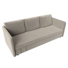 Прямой диван «Слим», механизм еврокнижка, микровельвет, цвет бежевый - Фото 3