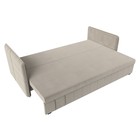 Диван прямой «Слим», механизм еврокнижка, микровельвет, цвет бежевый - Фото 5