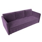 Прямой диван «Слим», механизм еврокнижка, микровельвет, цвет сиреневый - Фото 3