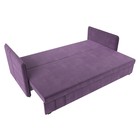 Прямой диван «Слим», механизм еврокнижка, микровельвет, цвет сиреневый - Фото 5