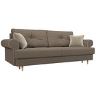 Прямой диван «Сплин», механизм еврокнижка, рогожка, цвет корфу 03 - Фото 1