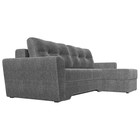 Угловой диван «Амстердам», правый угол, механизм еврокнижка, рогожка, цвет серый - Фото 3
