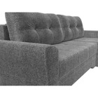 Угловой диван «Амстердам», правый угол, механизм еврокнижка, рогожка, цвет серый - Фото 4