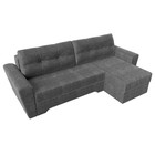 Угловой диван «Амстердам», правый угол, механизм еврокнижка, рогожка, цвет серый - Фото 5
