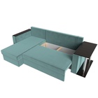 Диван угловой «Атланта Лайт», левый угол, механизм еврокнижка, велюр, цвет бирюзовый - Фото 11