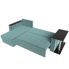 Диван угловой «Атланта Лайт», левый угол, механизм еврокнижка, велюр, цвет бирюзовый  (артикул 10388908)  большой выбор товаров оптом и в розницу по низким ценам с доставкой