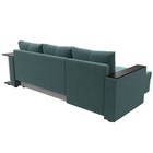 Диван угловой «Атланта Лайт», левый угол, механизм еврокнижка, велюр, цвет бирюзовый - Фото 9