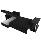 Диван угловой «Атланта Лайт», левый угол, механизм еврокнижка, велюр, цвет чёрный - Фото 10