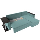 Диван угловой «Атланта Лайт», правый угол, механизм еврокнижка, велюр, цвет бирюзовый - Фото 11