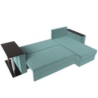 Диван угловой «Атланта Лайт», правый угол, механизм еврокнижка, велюр, цвет бирюзовый - Фото 12