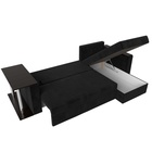 Диван угловой «Атланта Лайт», правый угол, механизм еврокнижка, велюр, цвет чёрный - Фото 10