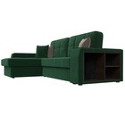 Диван угловой «Брюссель», левый, механизм дельфин, велюр, цвет зелёный - Фото 3