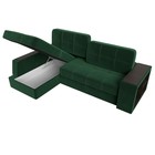 Диван угловой «Брюссель», левый, механизм дельфин, велюр, цвет зелёный - Фото 7