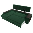 Диван угловой «Брюссель», левый, механизм дельфин, велюр, цвет зелёный - Фото 8