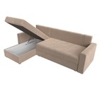 Диван угловой «Верона Лайт», левый угол, механизм еврокнижка, велюр, цвет бежевый - Фото 7