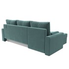 Угловой диван «Верона Лайт», еврокнижка, левый угол, велюр, цвет бирюзовый 10388948