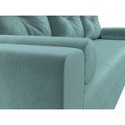 Угловой диван «Верона Лайт», еврокнижка, правый угол, велюр, цвет бирюзовый - Фото 4