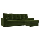 Угловой диван «Верона», правый угол, механизм дельфин, микровельвет, цвет зелёный - Фото 1