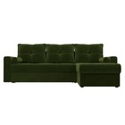 Угловой диван «Верона», правый угол, механизм дельфин, микровельвет, цвет зелёный - Фото 2