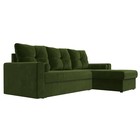 Угловой диван «Верона», правый угол, механизм дельфин, микровельвет, цвет зелёный - Фото 3