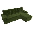 Угловой диван «Верона», правый угол, механизм дельфин, микровельвет, цвет зелёный - Фото 5