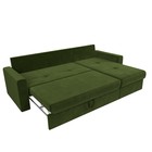 Угловой диван «Верона», правый угол, механизм дельфин, микровельвет, цвет зелёный - Фото 6