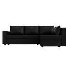 Угловой диван «Мансберг», механизм еврокнижка, угол правый, экокожа, цвет чёрный - Фото 2