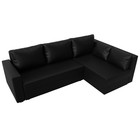 Угловой диван «Мансберг», механизм еврокнижка, угол правый, экокожа, цвет чёрный - Фото 5