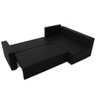 Угловой диван «Мансберг», механизм еврокнижка, угол правый, экокожа, цвет чёрный - Фото 9