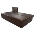 Диван угловой «Поло», левый угол, механизм еврокнижка, экокожа, цвет коричневый - Фото 8