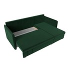 Угловой диван «Слим», правый угол, механизм еврокнижка, велюр, цвет зелёный - Фото 7