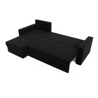 Угловой диван «Траумберг Лайт», левый, механизм еврокнижка, микровельвет, цвет чёрный - Фото 9