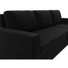 Угловой диван «Траумберг Лайт», правый, механизм еврокнижка, микровельвет, цвет чёрный - Фото 4
