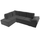 Угловой диван «Хьюго», левый угол, механизм еврокнижка, велюр, цвет серый - Фото 6