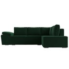 Угловой диван «Хьюго», правый угол, механизм еврокнижка, велюр, цвет зелёный - Фото 2