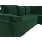 Угловой диван «Хьюго», правый угол, механизм еврокнижка, велюр, цвет зелёный - Фото 3