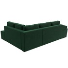Угловой диван «Хьюго», правый угол, механизм еврокнижка, велюр, цвет зелёный - Фото 5