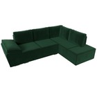 Угловой диван «Хьюго», правый угол, механизм еврокнижка, велюр, цвет зелёный - Фото 6