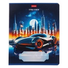 Тетрадь 18 листов в клетку Futuristic cars, обложка мелованный картон, МИКС (комплект 10 шт) - фото 23805413